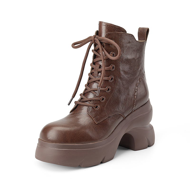 Women's Chelsea Boots with Chunky High Heel and Side Zip - Image 5