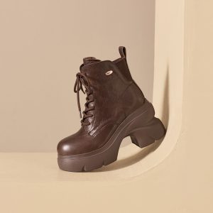 Women's Chelsea Boots with Chunky High Heel and Side Zipper - Style o.html